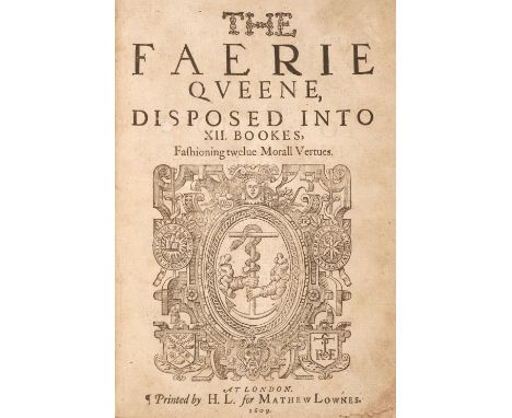 Spenser (Edmund). The Faerie Queene, Disposed into XII. Bookes, Fashioning twelve Morall Vertues, 1st folio edition, London: 