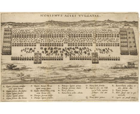 Lipsius (Justus). De Militia Romana libri quinque, commentarius ad Polybium. Editio tertia, aucta varie &amp; castigata, Antw