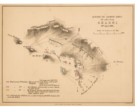 Shadbolt (Sydney H). The Afghan Campaigns of 1878-1880, compiled from official and private sources, 2 volumes, 1st edition, L