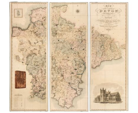 Devon. Greenwood (C. &amp; J.), Map of the County of Devon from an Actual Survey, made in the Years 1825 &amp; 1826 by C. &am