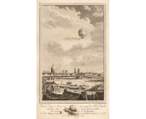 Faujas de Saint-Fond (Barthelemy). Description des Experiences de la Machine Aerostatique de MM. de Montgolfier, 2 volumes, 1