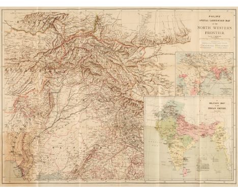 Folding maps. A collection of 6 folding maps of foreign parts, mostly 19th-century, including Philips's Special Large Scale M