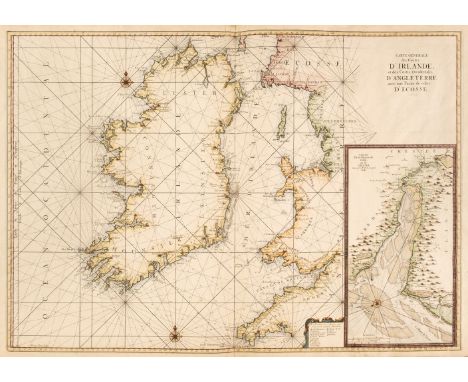 Ireland. Van Loon (Hermanus.), Carte Generale des Costes D'Irlande et des Costes Occidentales D'Angleterre avec une Partie de