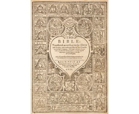 Bible [English]. The Bible: Translated according to the Ebrew and Greeke, and conferred with the best Translations in divers 