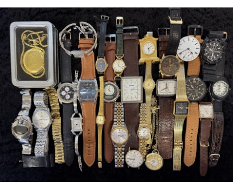Collection of Ladies &amp; Gentlemen's Wristwatches, bracelet and leather straps, various makes to include Lorus, Rotary, Wes