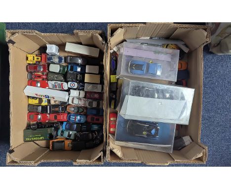 Two Boxes of Die Cast Models, includes four boxed Batman 575 models.