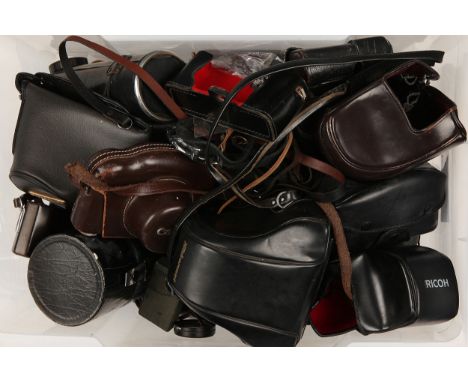 Three Boxes of Various Camera Cases, fro maker's including Minolta, Nikon and more (3 boxes)