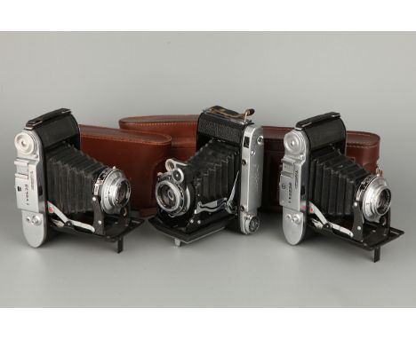 A Krasnogorsk Moskva 5 Rangefinder Camera, together with two Voigtlander Bessa I cameras, all in maker's cases (3)