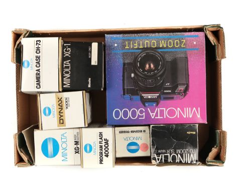 A Selection of Boxed Minolta Cameras &amp; Accessories, including XG-1 body, Dynax 7000i, XG-M and more (a lot)