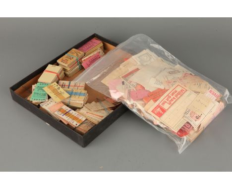 Steam Locomotive and Railway Ephemera, including unused BR 1st class widow stickers, quantity Hambling Series OO model train 