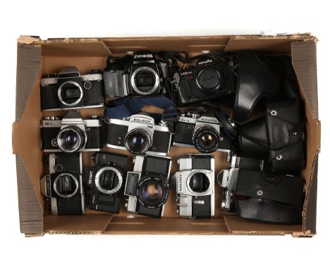 A Selection of Various SLR Cameras &amp; Bodies, from maker's including Nikon, Topcon, Minolta, Miranda and more (a lot)