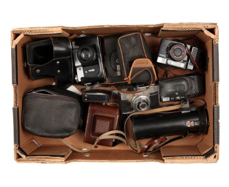 A Small Selection of Various Cameras, including Canon Sure Shot, Polaroid 1000 Land Camera, Canon Sure Shot Ace, Zenit-B and 