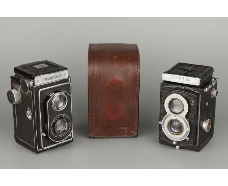A Rolleiflex Old Standard TLR Camera, together with a Zeiss Ikon Ikoflex TLR Camera (2)