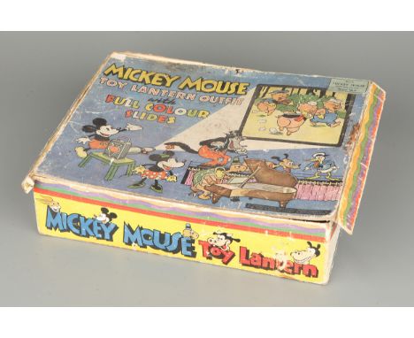 The Mickey Mouse Toy Lantern Outfit, with full colour slides, in maker's box