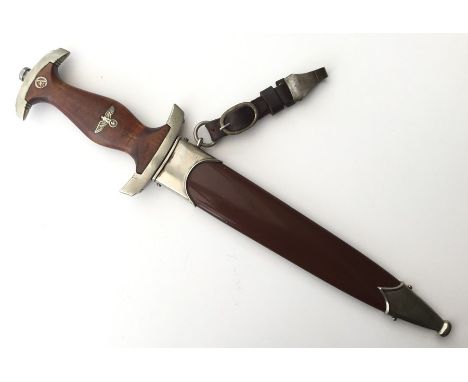 WW2 Third Reich SA Dienstdolch dagger. 210mm long double edged blade with "Alles fur Deutschland" motto. This once was a Rohm