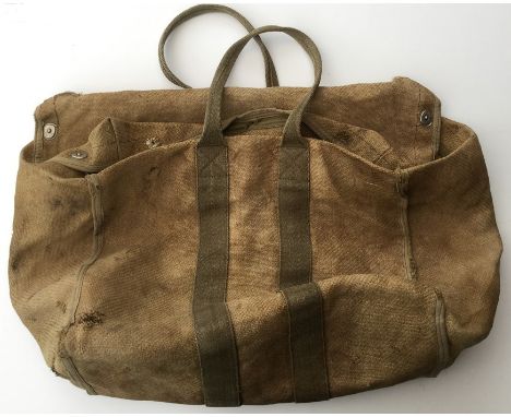 WW2 Third Reich Luftwaffe/ Fallschirmjager Parachute Carry Bag. Standard issue for both Luftwaffe Flight Crew and also Fallsc