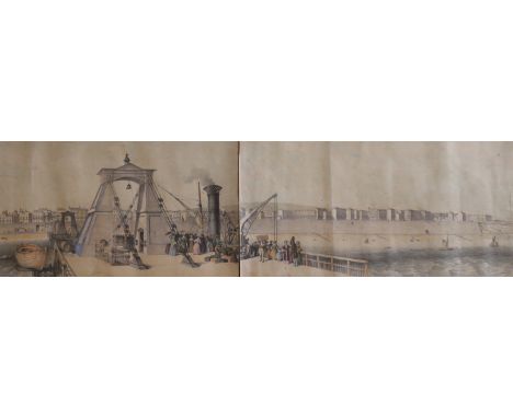 C. Darby Esq (19th C.), hand coloured lithograph, 'Brighton 1839', published for the benefit of the Sussex County Hospital. S