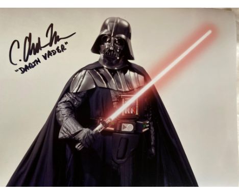 Darth Vadar Star Wars Three 10 x 8 photos signed by body double actor C Andrew Nelson. . In many appearances that C. Andrew N