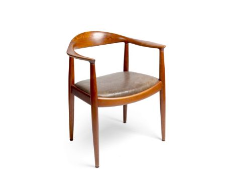  HANS WEGNER (DANISH 1914-2007) FOR JOHANNES HANSEN 'ROUND' CHAIR model no. JH503, impressed with manufacturer's mark JOHANNE