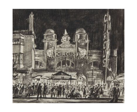  SIR MUIRHEAD BONE H.R.S.A., H.R.W.S., H.A.R.I.B.A., H.R.E., L.L.B., D.LITT (BRITISH 1876-1953) THE CIRCUS, GREAT YARMOUTH, c