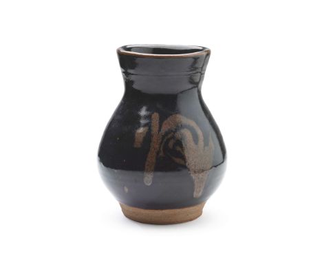  BERNARD LEACH C.H., C.B.E. (BRITISH 1887-1979) AT LEACH POTTERY VASE impressed maker's and pottery marks, stoneware, tenmoku