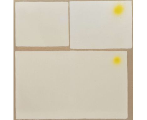  BERNARD COHEN (BRITISH, 1933- ) FIRST PANEL PAINTING OF 1970, 1970 signed, titled and dated in pen (to reverse - on stretche