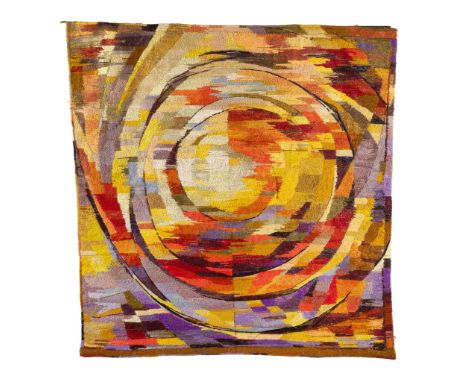  MIRIAM SACKS (SOUTH AFRICAN/BRITISH 1922-2004) COSMIC ENERGY I, 1966 initialled in wool (lower right), signed and dated (to 