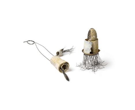  GILLIAN LOWNDES (BRITISH 1936-2010) SCROLLSCAPE WITH WIRE AND SCROLLSCAPE COLLAGE kitchen utensils, found objects, porcelain