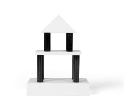  ETTORE SOTTSASS (ITALIAN 1917-2007) FOR ULTIMA EDIZONE ARCHITECTURAL SCULPTURE, 1986 signed and numbered 82/300, from the Mi