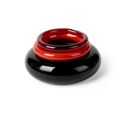  ETTORE SOTTSASS (ITALIAN 1917-2007) FOR VENINI BOWL, 1997 signed and numbered Venini 97 Ettore Sottsass 20/97, Venini Murano