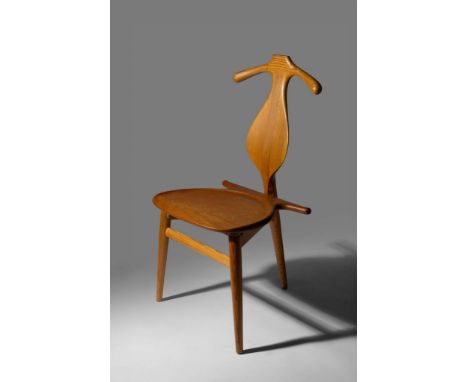  HANS WEGNER (DANISH 1914-2007) FOR JOHANNES HANSEN 'VALET' CHAIR, DESIGNED 1953 model no. JH540, impressed with manufacturer