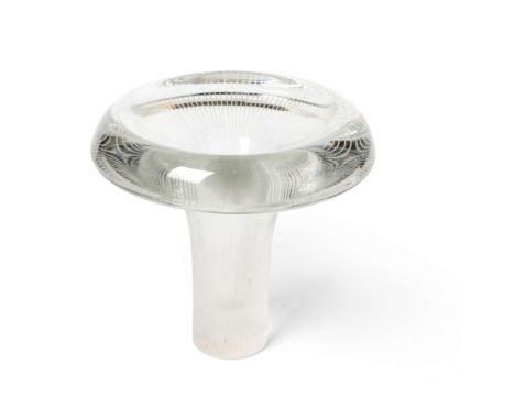  TAPIO WIRKKALA (FINNISH 1915-1985) FOR IITTALA SCULPTURAL VASE, DESIGNED 1953 signed Tapio Wirkkala Iittala, engraved glass 