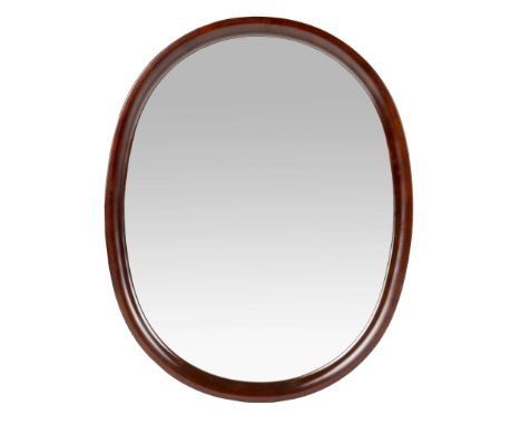  SŌRI YANAGI (JAPANESE 1915-2021) FOR AKITA MOKKO, YUZAWA CITY, JAPAN MIRROR, c. 1975 applied manufacturer's label (to revers