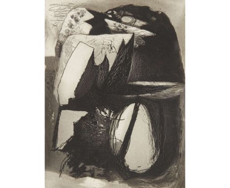  GRAHAM  SUTHERLAND O.M. (BRITISH 1903-1980) CLEGYR BOIA I (FRONTISPIECE TO 'SIGNATURE' MAGAZINE), 1938 etching and aquatint 