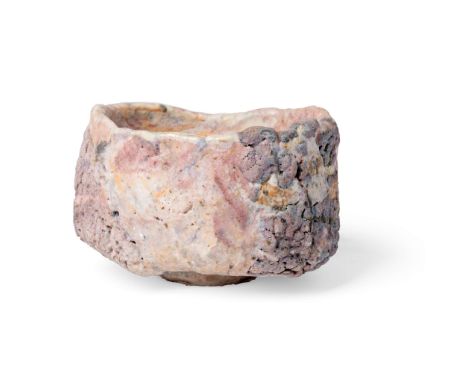  EWEN HENDERSON (BRITISH 1934-2000) TEA BOWL mixed laminated clays 8cm high, 13cm wide (3 1/8in high, 5 1/8in wide) Collectio