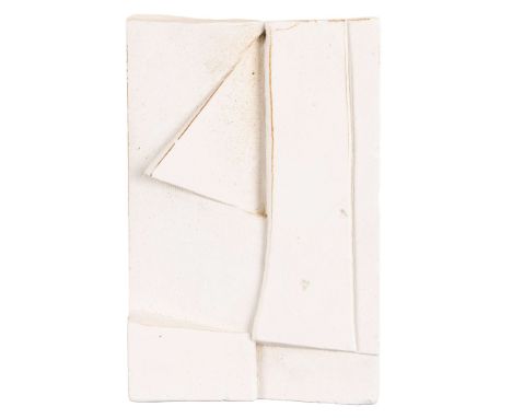  BRYAN INGHAM (BRITISH 1936-1977) SCULPTURAL RELIEF stamped with artist's estate stamp (to reverse), plaster 25.4cm high, 16.