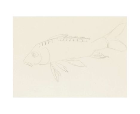  HENRI GAUDIER-BRZESKA (FRENCH 1891-1915) FISH, c. 1913 crayon on paper 17.5cm x 24.4cm (6 7/8in x 9 5/8in) The Collection of