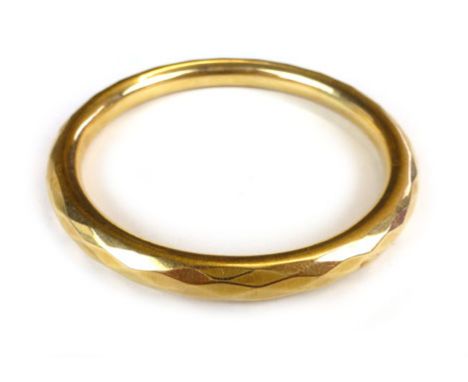 A 15ct gold slave bangle, hallmarked, 29gms approx