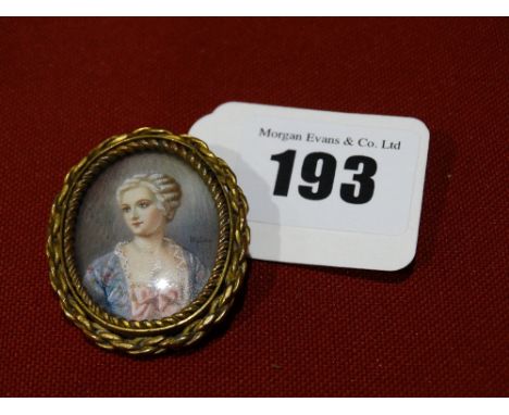 A Fine Quality Portrait Miniature On Ivory Of A Female Figure, Signed Opie (John Opie)