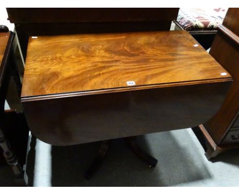 A 19th Century Mahogany Pedestal Sofa Table With End Drawer