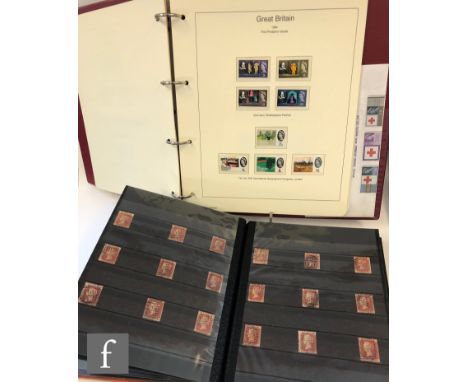 A Westminster Penny Red plate collection of one hundred and fifty used 1d reds, some plate numbers missing and excluuding pla