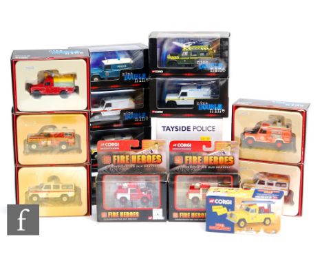 Fifteen Corgi diecast emergency vehicles, mostly Nine Double Nine, all boxed. (15) 