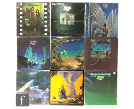 Yes - A collection of LPs, to include The Yes Album K40106, Special Edition blue vinyl Wonderous Stories, B/W, Paralles K1099