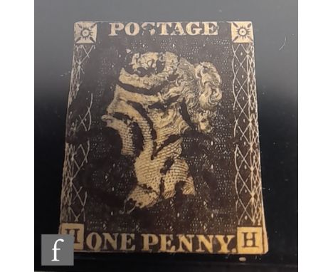 A parcel lot of postal interest, Queen Victoria to Queen Elizabeth II to include an 1840 1d black HH with black Maltese Cross