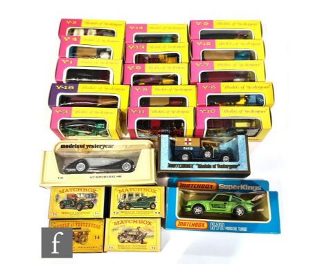 Sixteen Matchbox diecast models, mostly Models of Yesteryear, various box types, to include Y9 Fowler Big Lion Showman's Engi