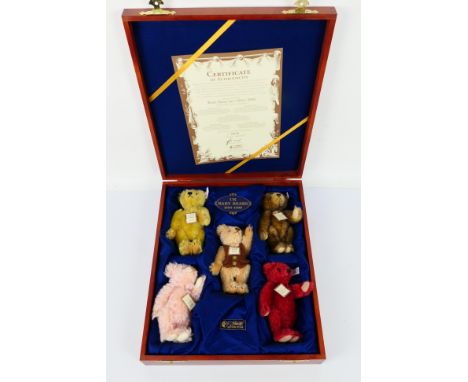 Steiff - A limited edition boxed Steiff Baby Bear set 1994-1998 - The #654497 set includes 5 x Steiff bears, all in which hav