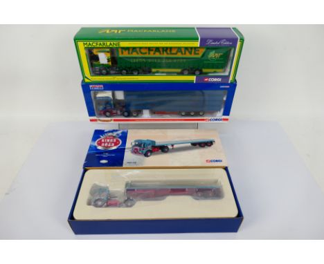 Corgi - King of the Road - MAcFarlane - Haulers of Renoun. A selection of Three diecast models appearing in Mint condition in