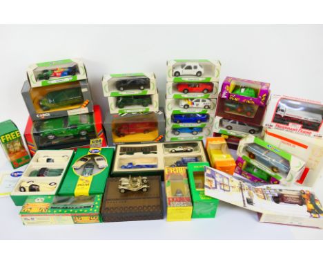 Corgi, Burago, Matchbox, Lledo, Fisherman's Friend, Bump And Go, Other - 33 x boxed die-cast model vehicles, plastic vehicles