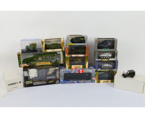 Dragon Armour - Victoria - Majorette - Oxford - Vitesse - Solido - Matchbox. A selection of Fourteen boxed diecast models app