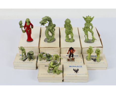 Monarch Miniatures, Superior Models - 13 x boxed white metal figures - Lot includes a Monarch Miniatures #MS-5 pirate figure.